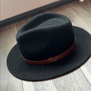 Britton Wool Men's Black Fedora Hat